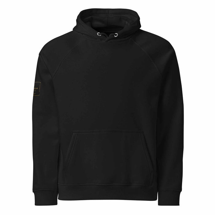 Void Serpent eco raglan hoodie with cosmic serpent design and brushed cotton interior