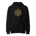 Black hoodie with golden Eye of Ascension design featuring ancient ancestral eye and alchemical symbols