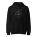 Oracle of the Abyss heavyweight hoodie featuring a celestial eye, ancient runes, and sacred geometry in darkwear street style